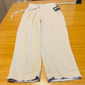 Linen pants NWT 907 company in Light Oatmeal color  Pants sz M